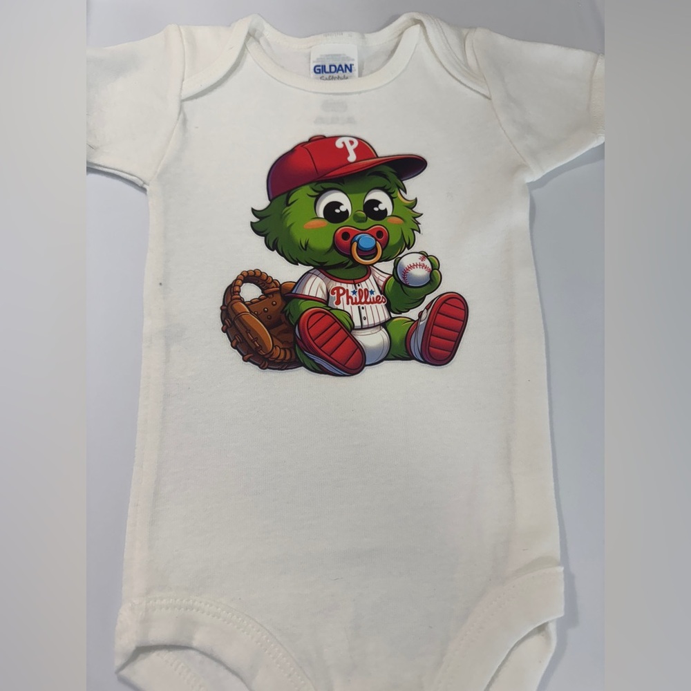 White Onesie with Philly Mascot